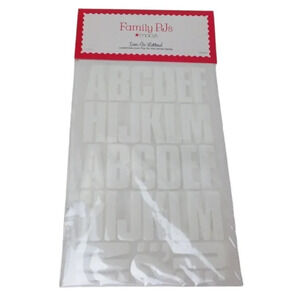 Iron-On Letters Alphabet Names Macy's Family PJs 498 Sheets